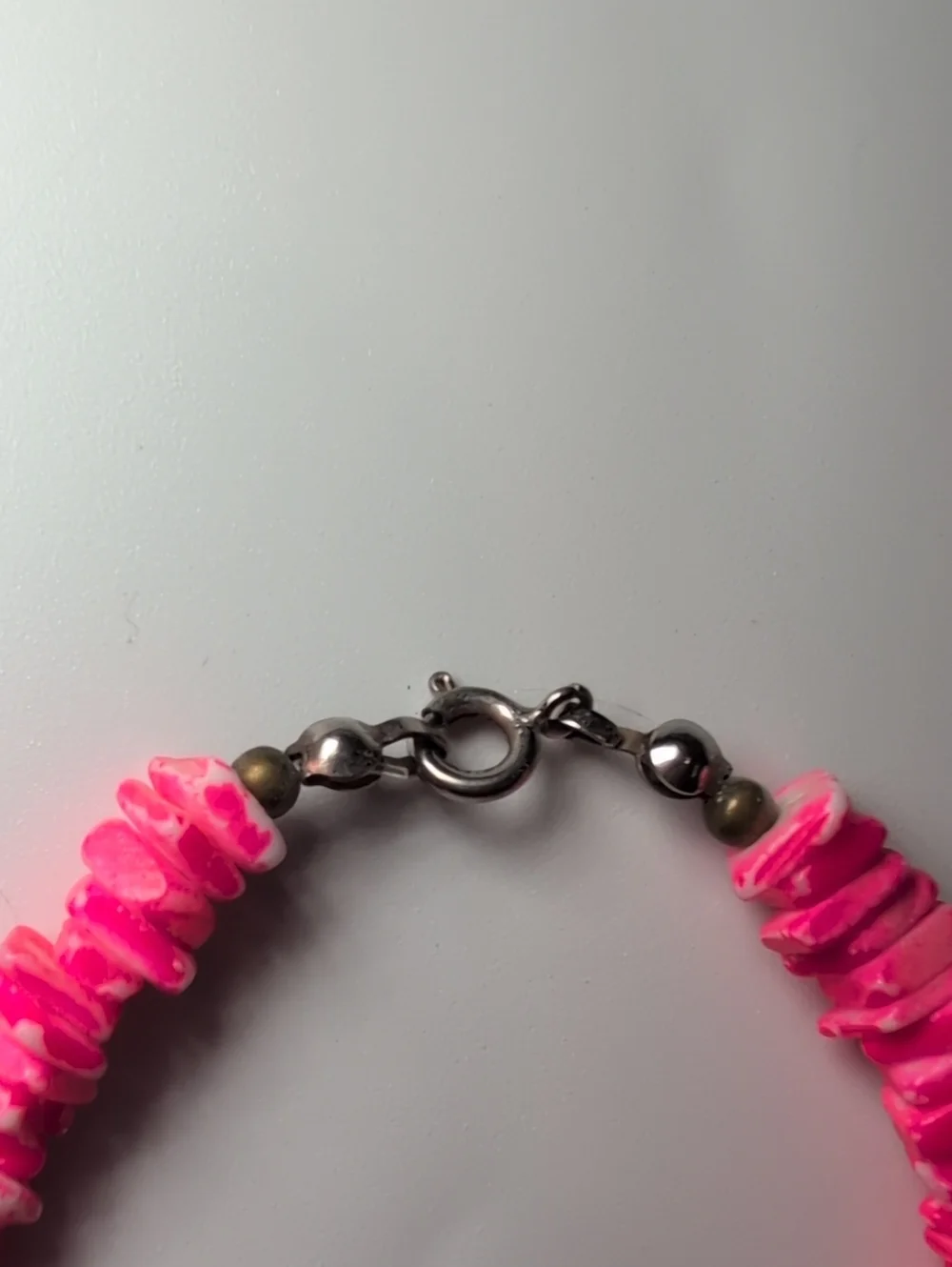 Bright Pink Shell Bracelet